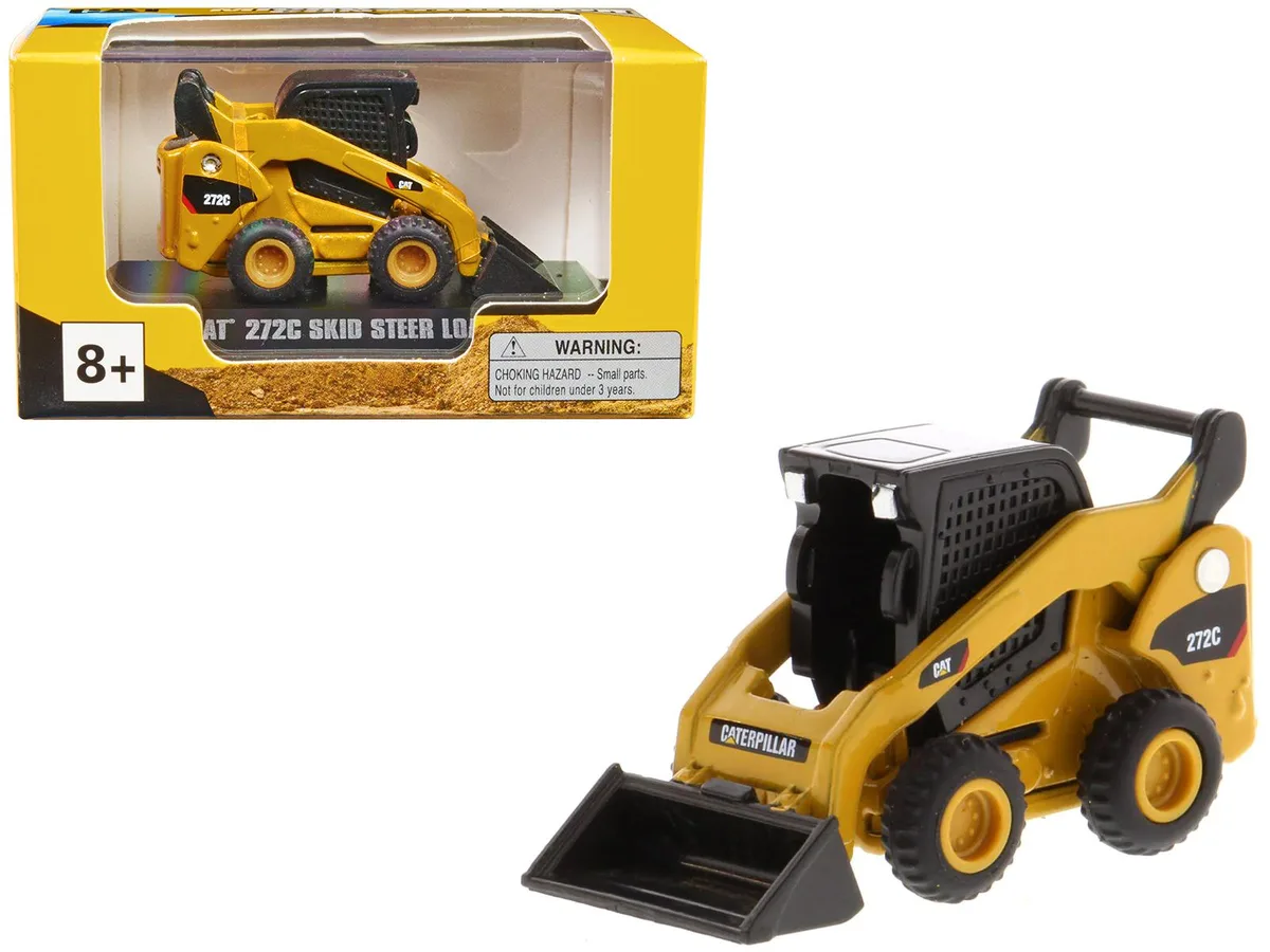 DieCast Masters DieCast Masters CAT 272C Skid Steer Loader Yellow Micro-Constructor hobby collectible — product photo
