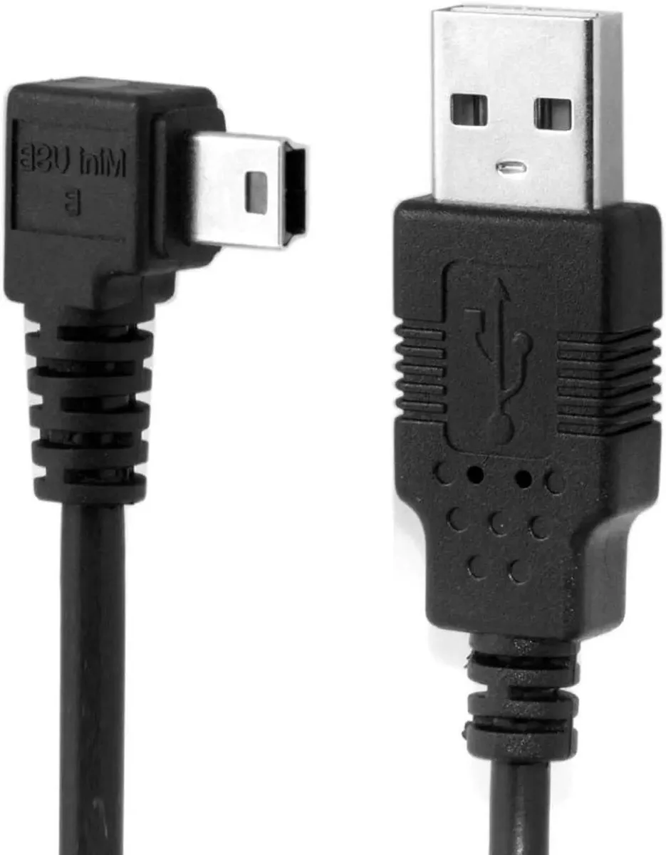 SMUGDESK SMUGDESK 90 Degree USB 2.0 Male to Mini USB 5Pin Male Cable 5.0M — product photo