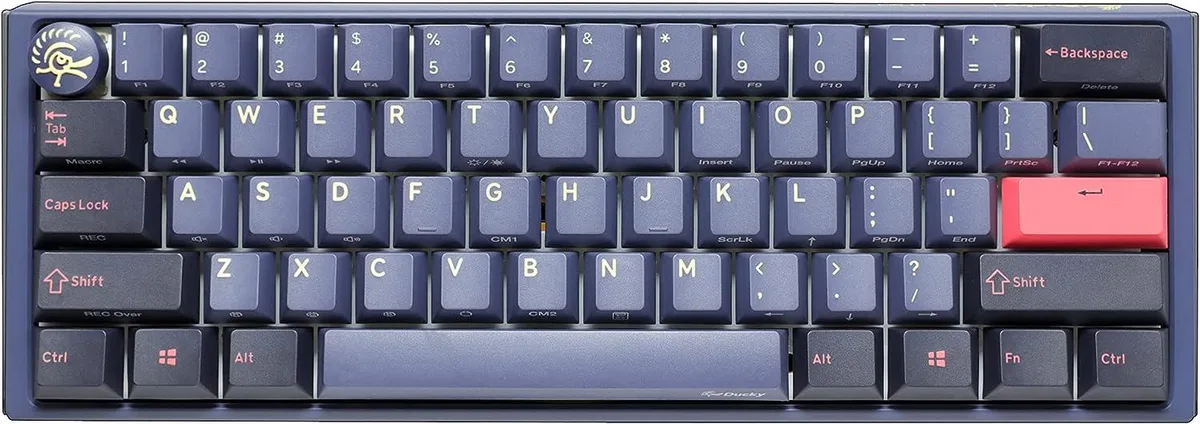 Ducky Ducky One 3 Mini Cosmic Blue 60% Hotswap Mechanical Gaming Keyboard Cherry MX Ergo Clear — product photo