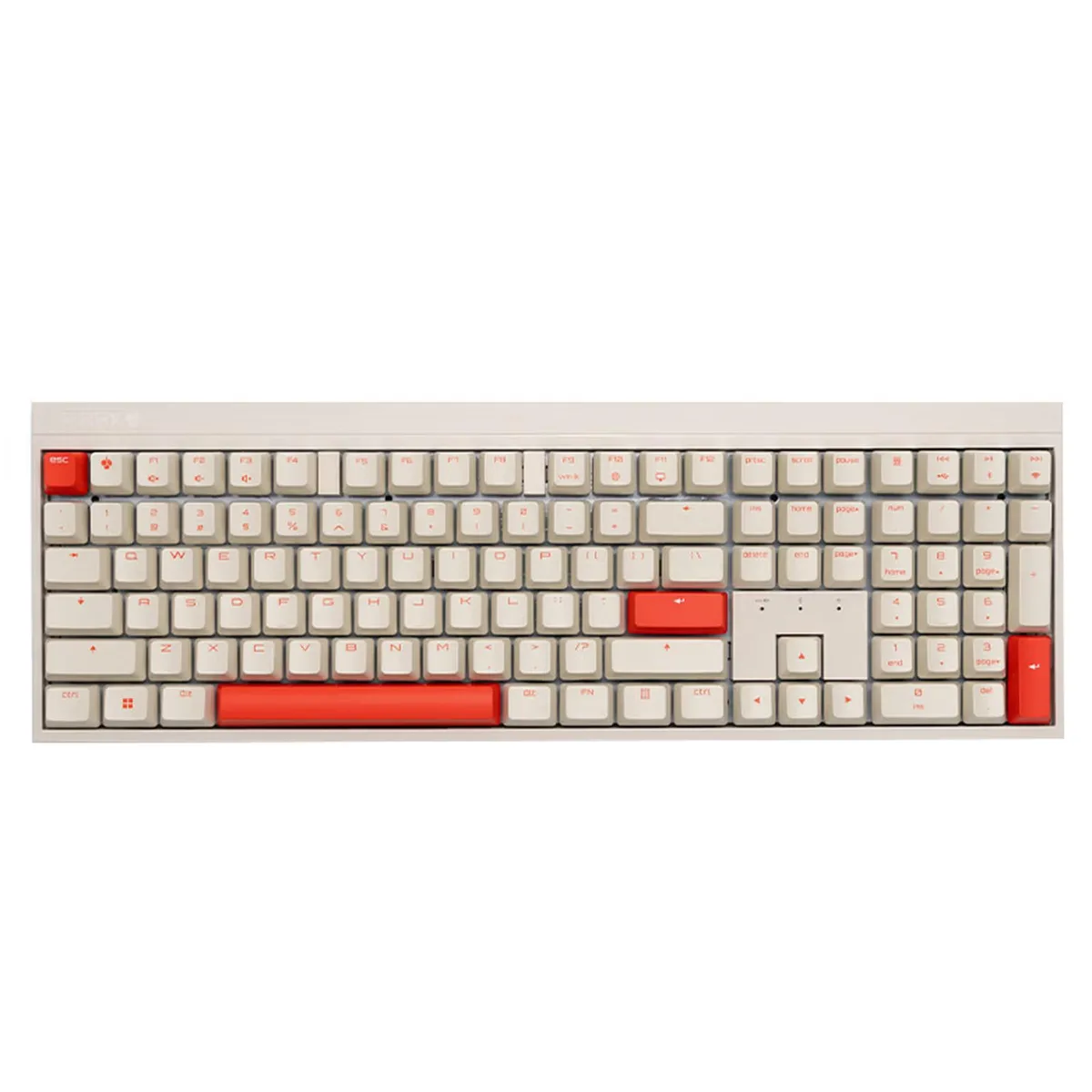 Cherry Cherry MX 2.0S PRO Wireless Tri-Mode Mechanical Gaming Keyboard Skyland White Red Switch 108 keys — product photo