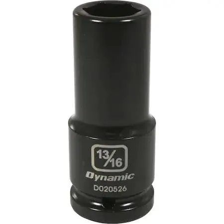 Black phosphate 13/16 inch six point deep socket with laser etched markings