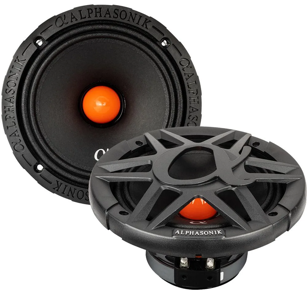 ALPHASONIK ALPHASONIK VCA654 6.5" Midrange Car Speaker Pair 350W RMS 1400W Max 4 Ohm — product photo