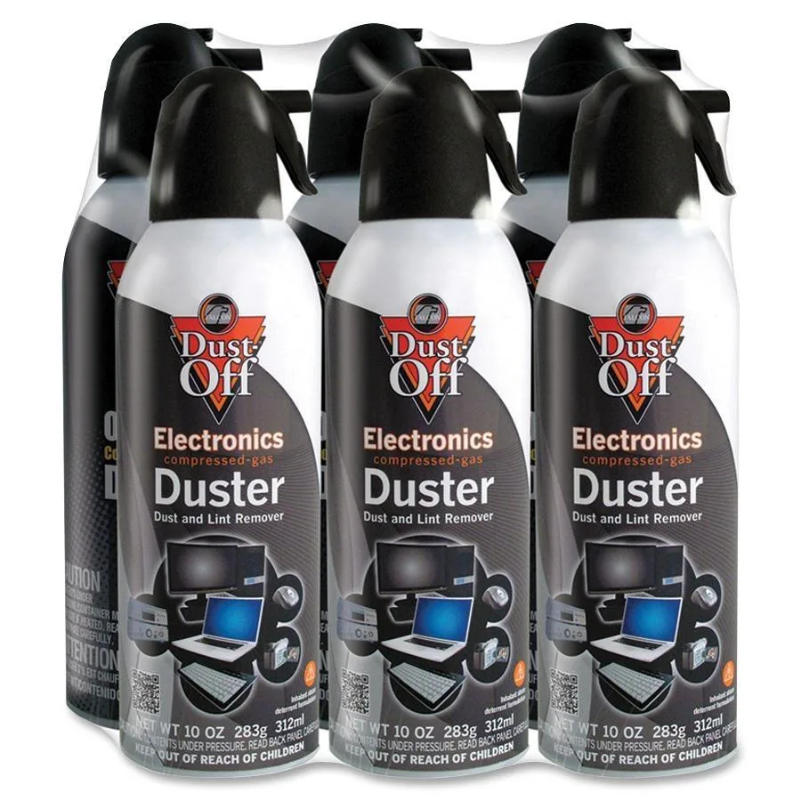 Falcon Falcon DPSXL6 Dust-Off XL Compressed Gas Duster 10 oz 6 Pack — product photo