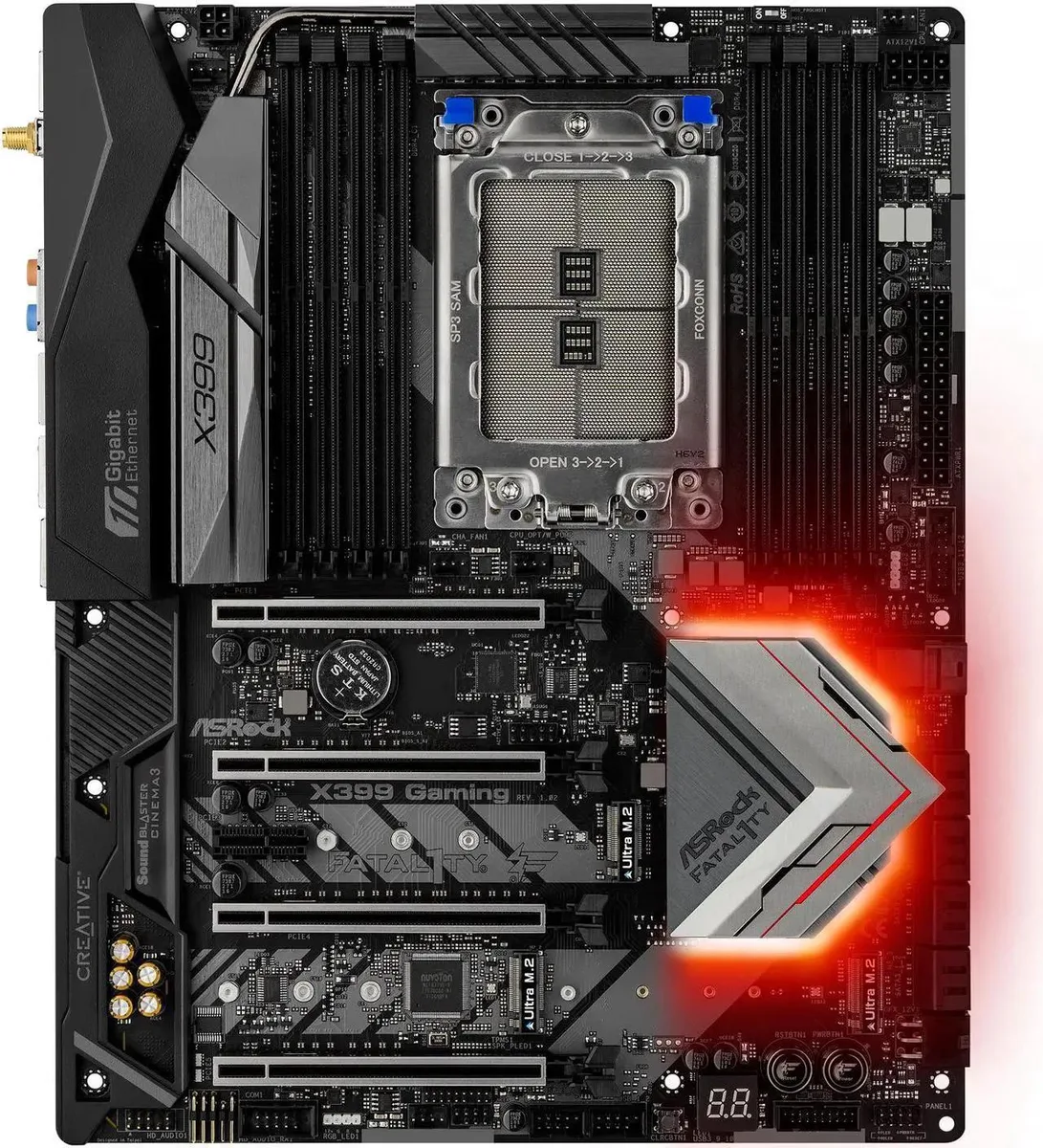 ASRock ASRock Fatal1ty X399 Professional Gaming sTR4 AMD motherboard — product photo