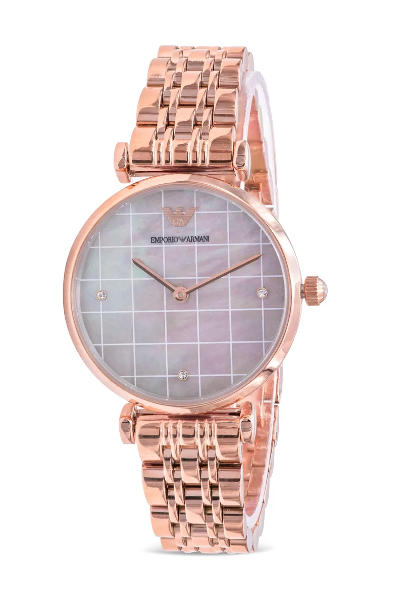 Armani Armani Rose Gold-Tone Ladies Watch Grey Dial 32 mm — product photo