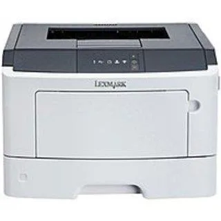 Lexmark MS310D monochrome duplex laser printer, matte grey boxy shape with top output tray