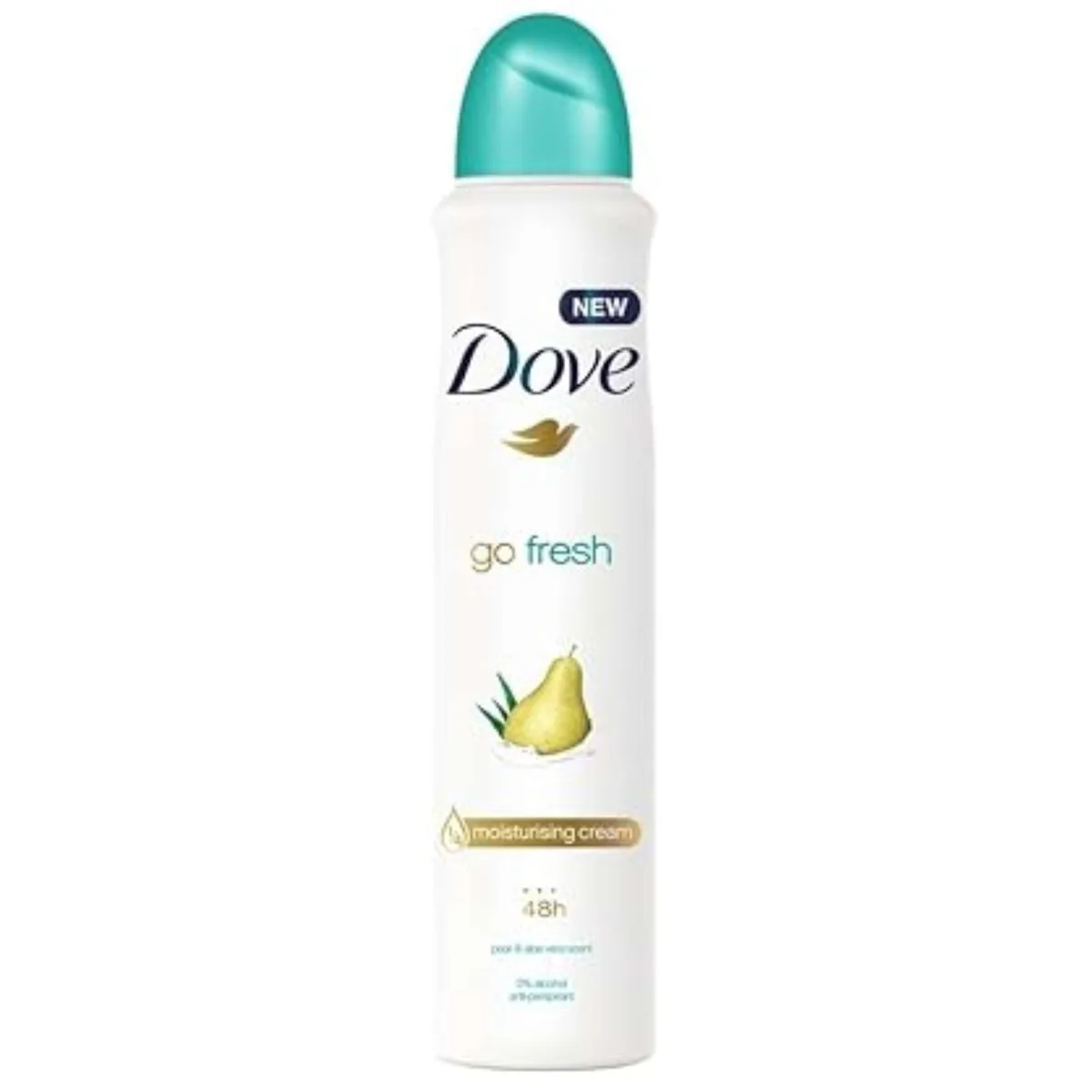 Dove Dove 52126859821374 Go Fresh Pear Aloe Antiperspirant Spray 150 ml skin care — product photo