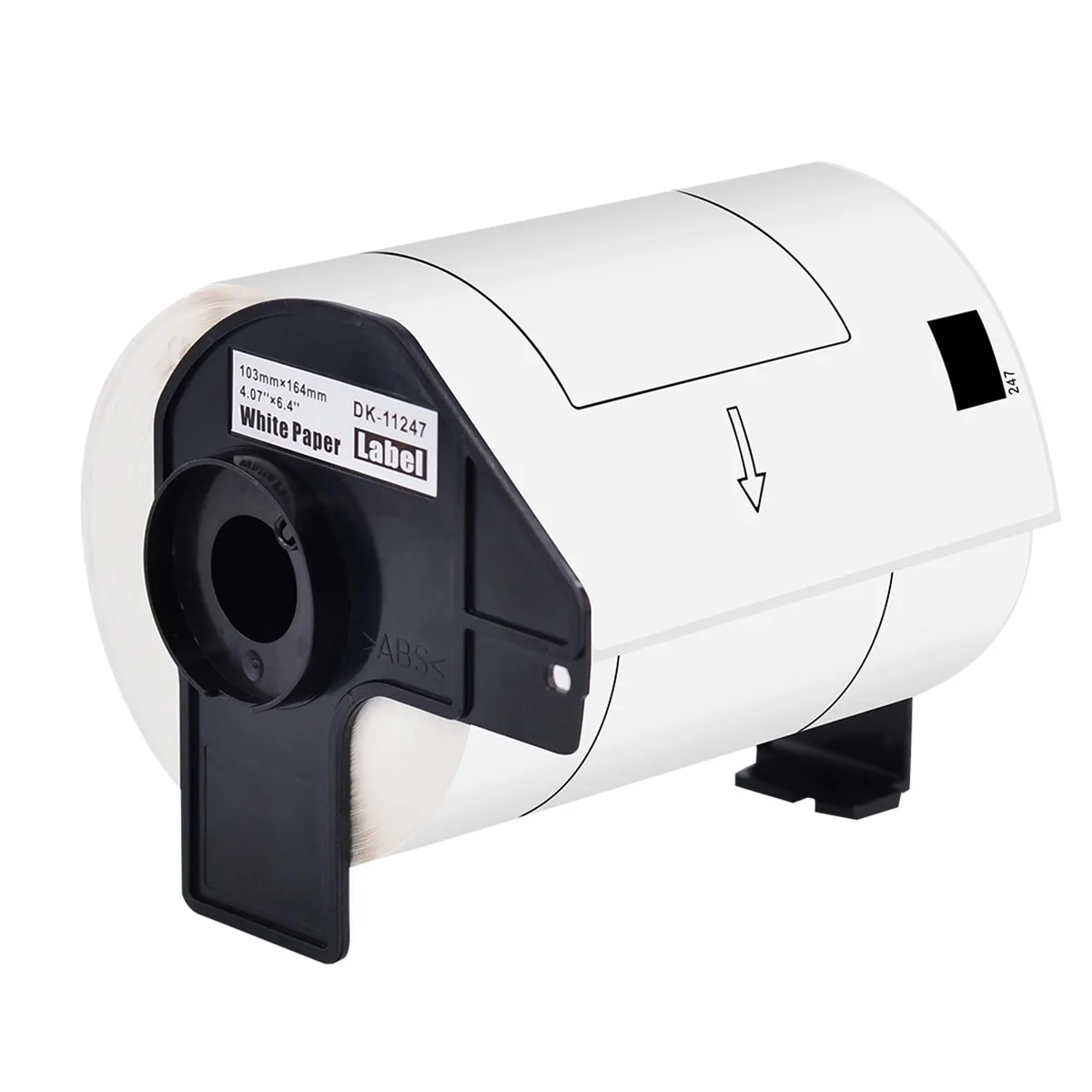 GREENCYCLE GREENCYCLE DK-1247 4.07x6.4" White Labels 180/Roll — product photo