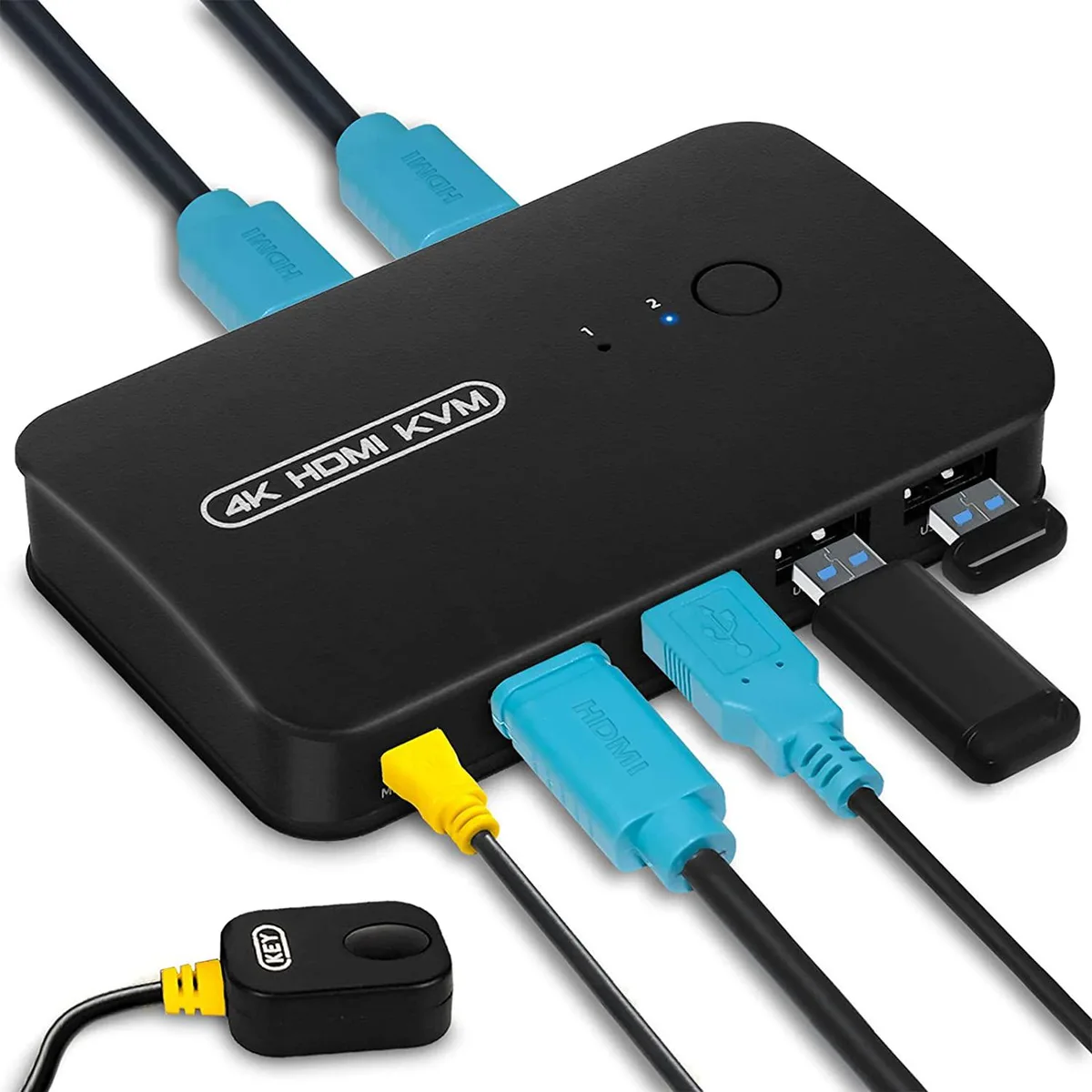 IHDAPP IHDAPP 2-Port HDMI USB KVM Switch 3840x2160 30Hz — product photo