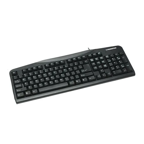 MANHATTAN MANHATTAN 155113 Black Wired Enhanced Keyboard 107-key USB — product photo