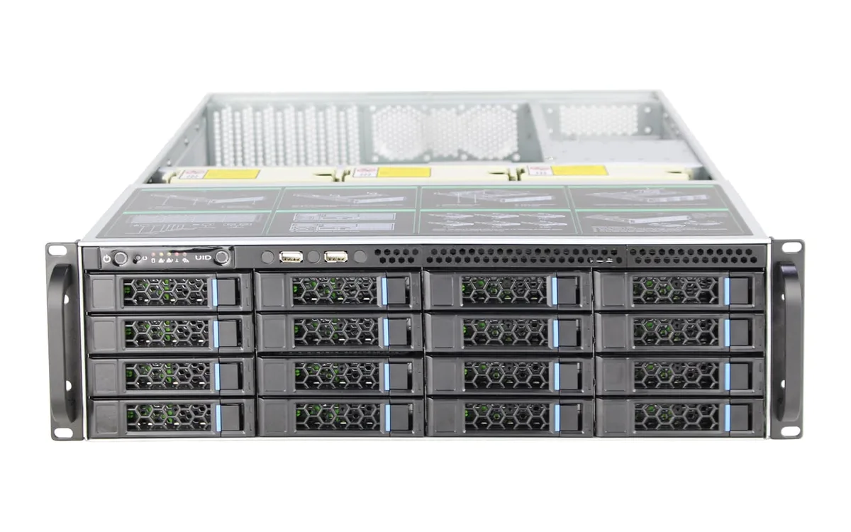 HOTCFWQ HOTCFWQ 3U 16-Bay 12Gb/s SAS Rackmount Server Chassis — product photo