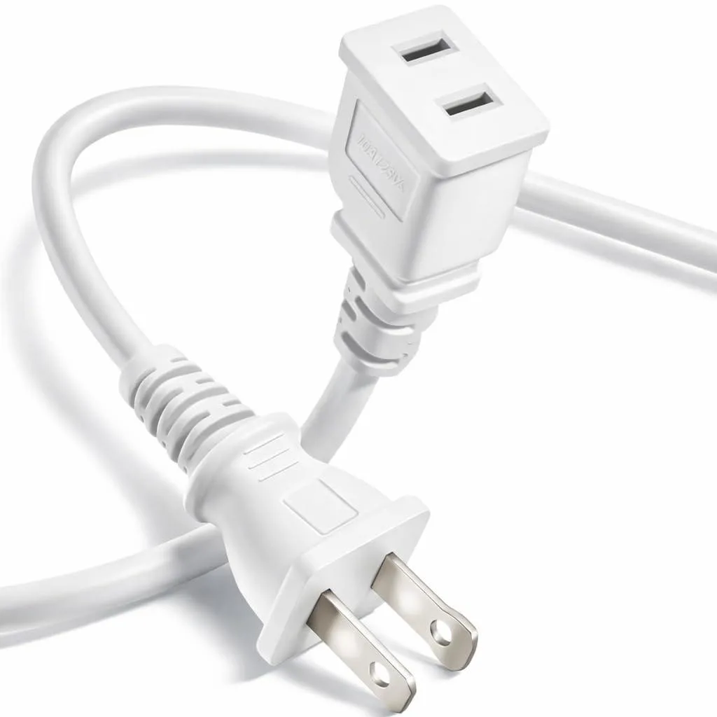  WMSDGZAI 6FT 2 Prong Polarized Extension Cord 10A 1250W — product photo