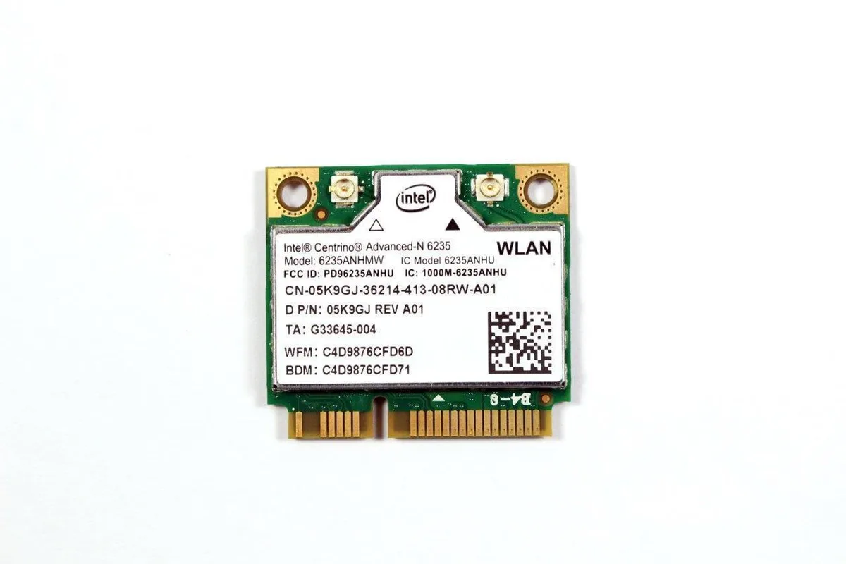 DELL DELL Intel 6235 Dual-Band Wi-Fi Bluetooth 4.0 Card 5K9GJ — product photo