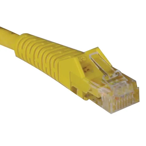 Tripp Lite Tripp Lite N001-005-YW Cat5e network ethernet cable 5 ft yellow — product photo