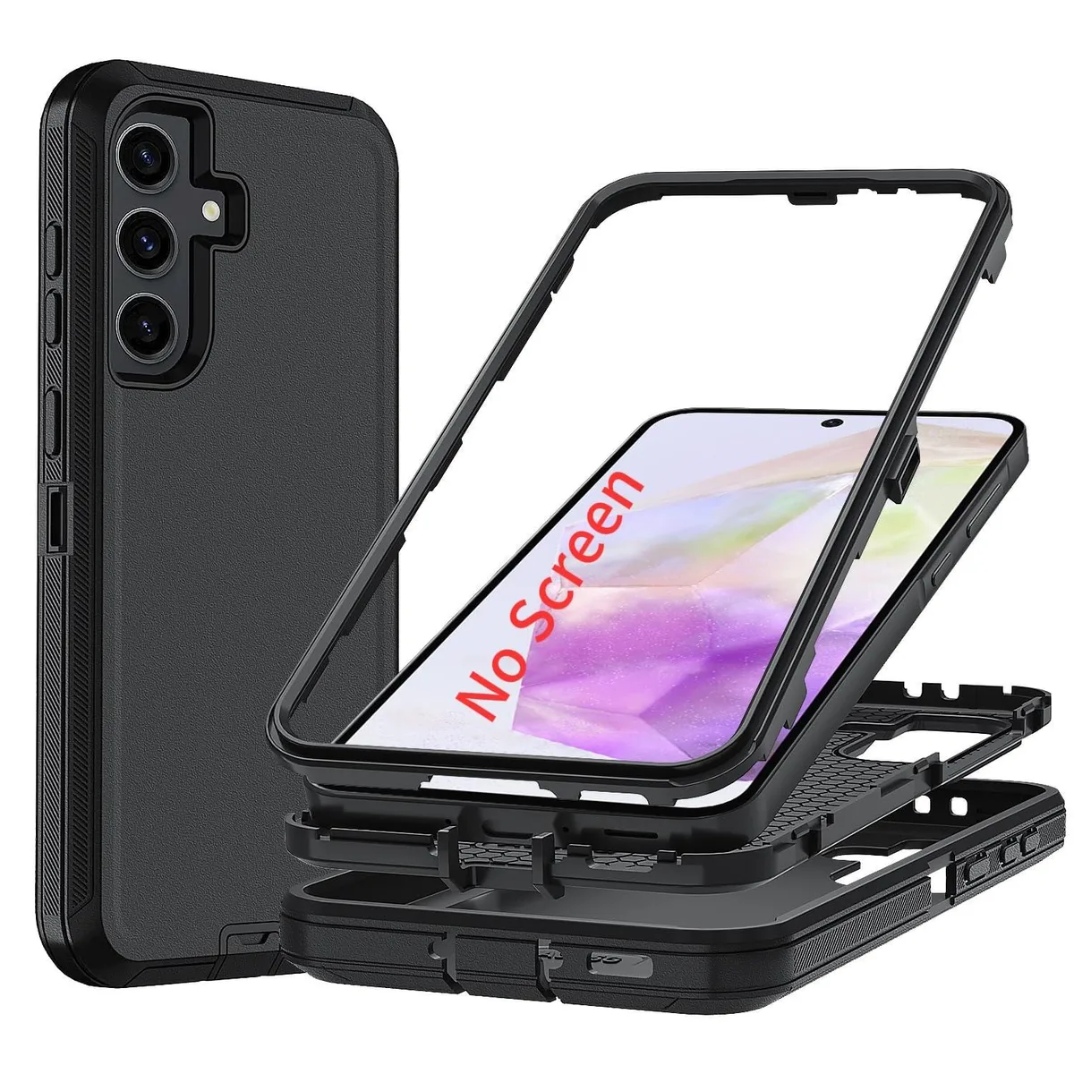  Ylzhe Galaxy A36 5G Case 3-in-1 Military Grade Black — product photo
