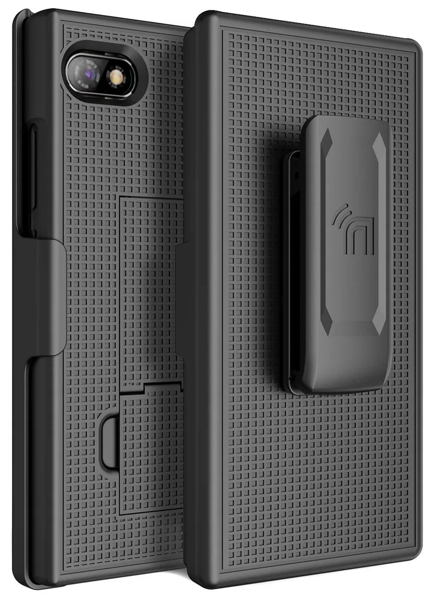 Nakedcellphone Nakedcellphone Kickstand Case + Belt Clip Holster Combo for Unihertz Titan Slim (2022) Black — product photo