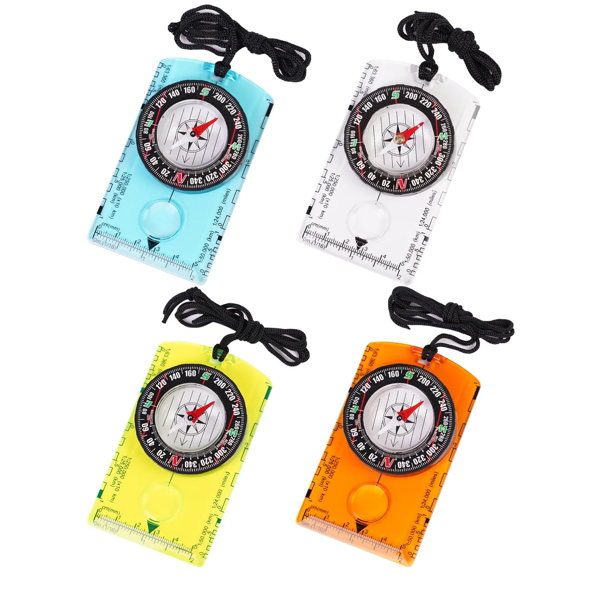  RLXMARTD RLX-COMPASS 4 Compasses Transparent Blue Green Orange — product photo
