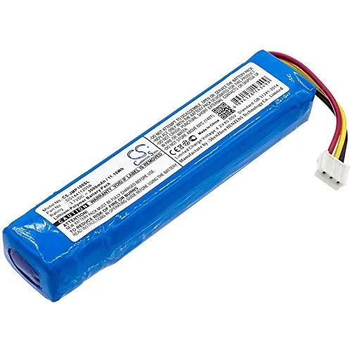 Rectangular lithium-ion battery pack, dark finish, 96.40 by 23.00 by 15.72 mm