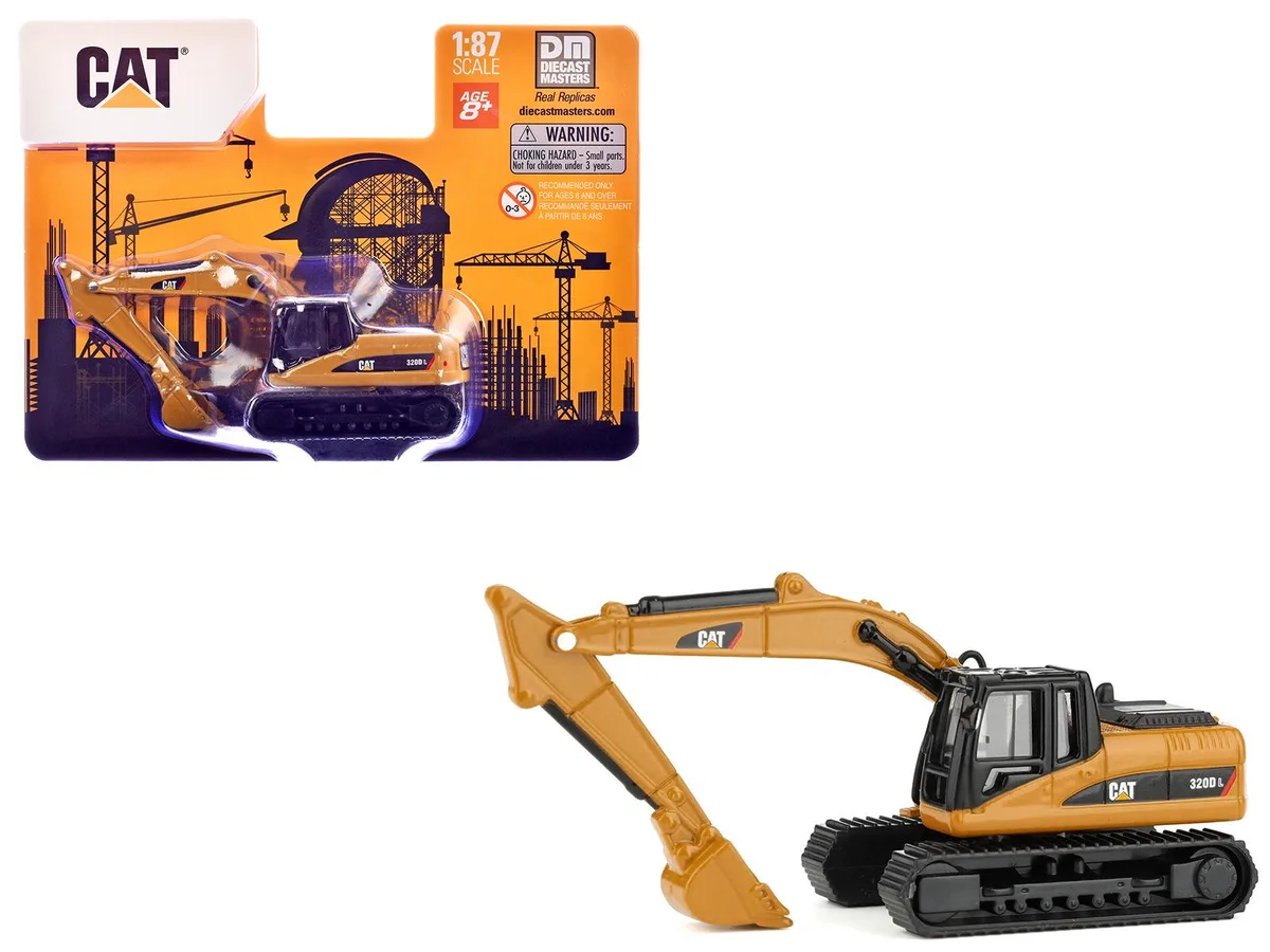 DieCast Masters DieCast Masters CAT 320D L Excavator Yellow 1/87 hobby collectible — product photo