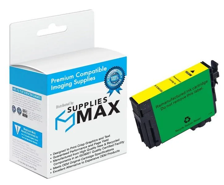 SuppliesMax SuppliesMax T202XL420-S Yellow High Yield Inkjet Cartridge 470 Pages — product photo