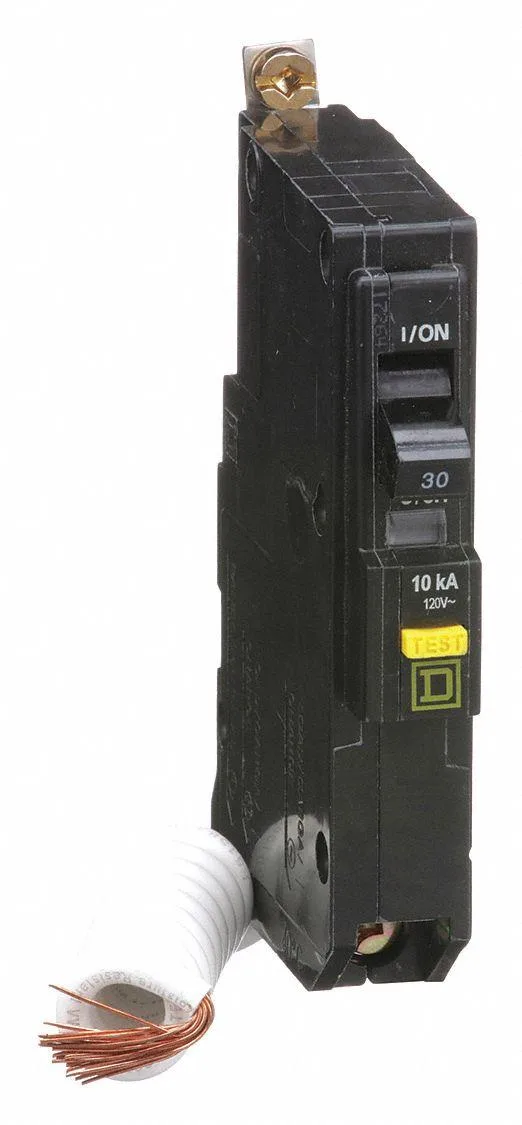 SQUARE D SQUARE D QOB130GFI Ground Fault Circuit Breaker 30A 1 Pole 120V AC Bolt On — product photo