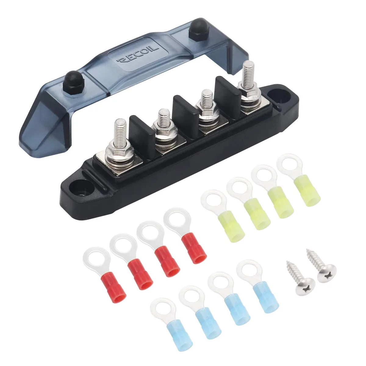  RECOIL BBSPG4 4-Position Bus Bar Fuse 12 Pack 20A 300V — product photo