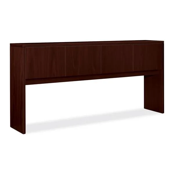 HON HON 105327NN 10500 Series Stack-On Storage 78" x 37.1" x 14.6" Mahogany Laminate Hutch — product photo