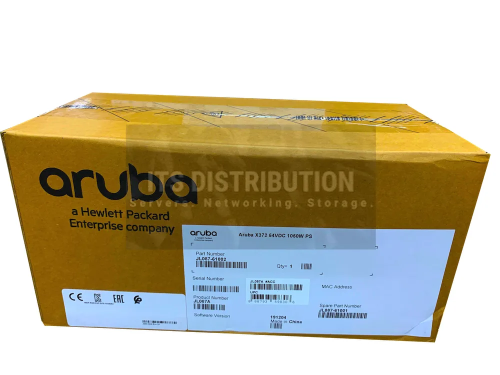 HPE HP X372 1050 W 54 V DC 110-240 V AC power supply — product photo
