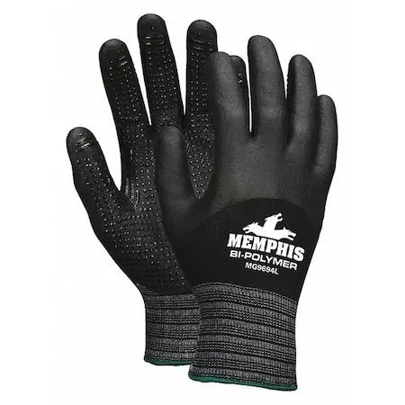 MCR Safety MCR Safety MG9694S Bi-Polymer/Nitrile Dotted Palm Gloves 12 Pack — product photo