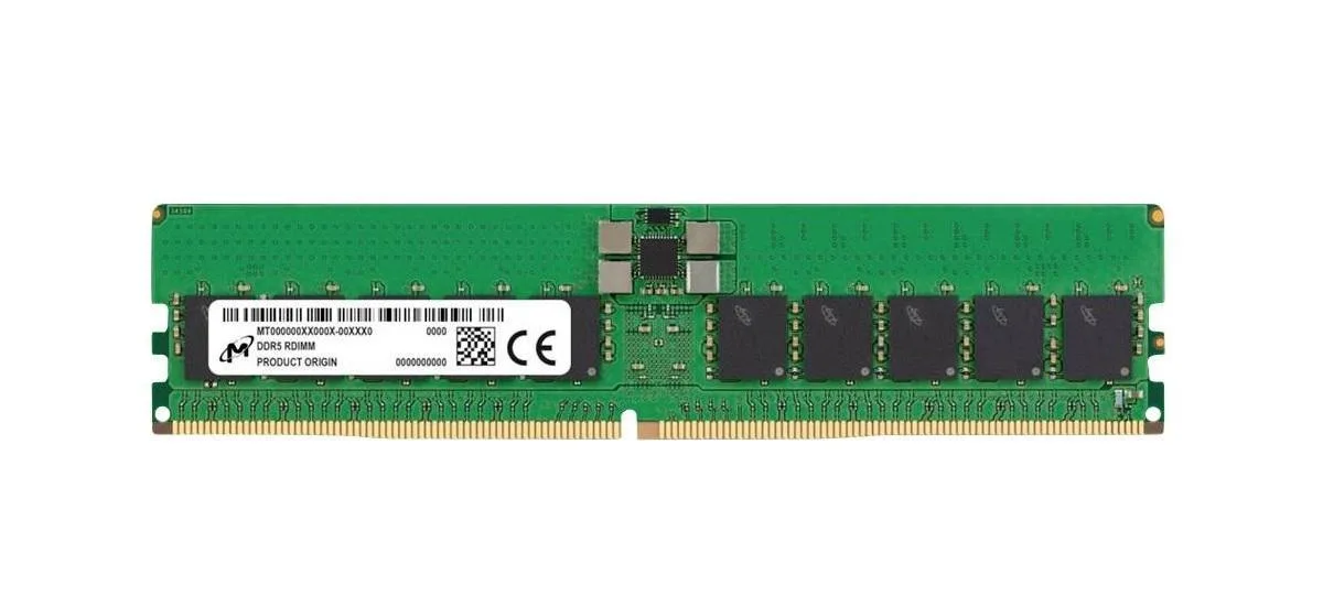 Micron Micron MTC20F2085S1RC64BD2R 32GB DDR5 6400MT/s CL52 1Rx4 server RAM — product photo