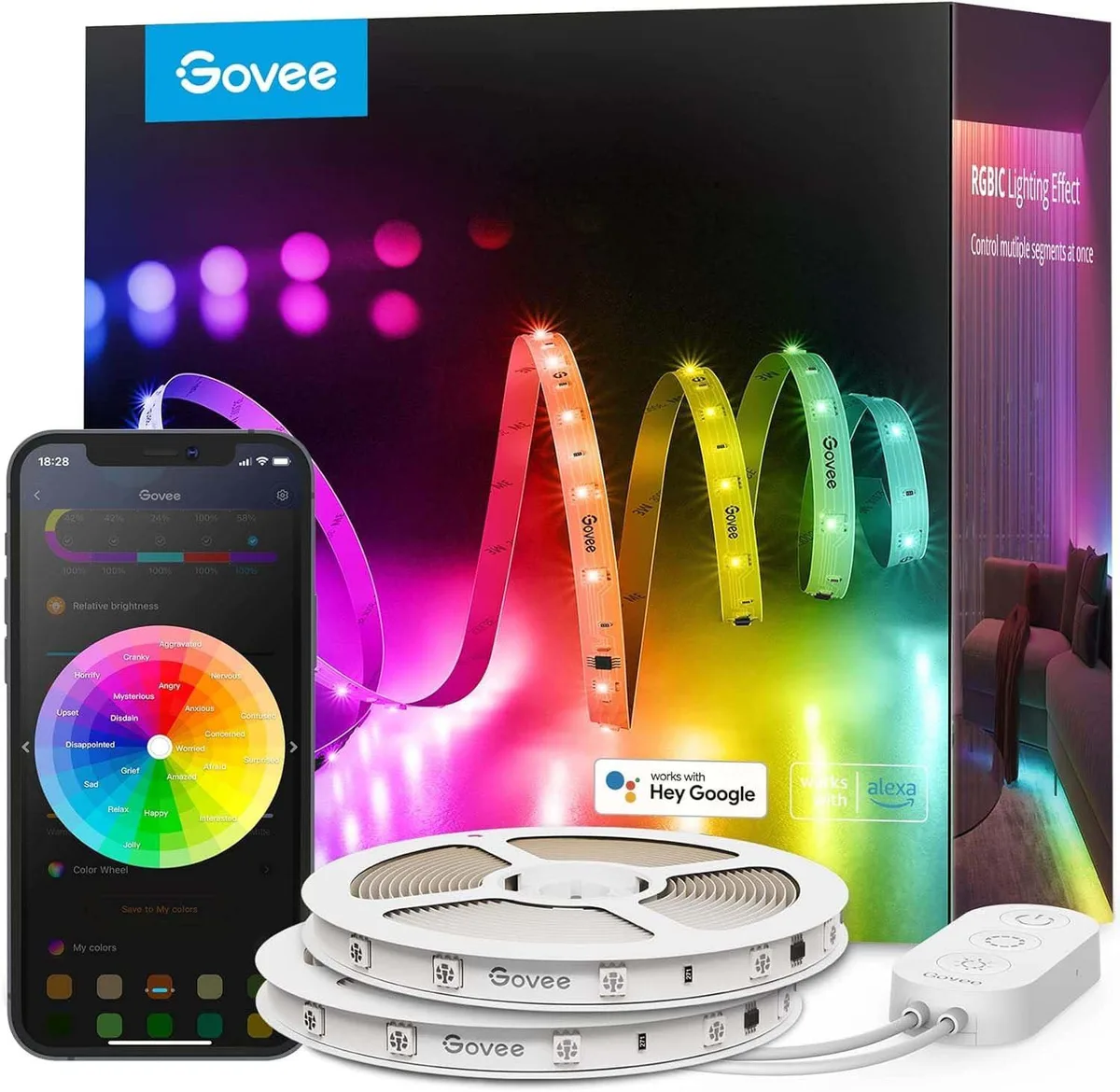  Govee H618F RGBIC LED Strip Lights 100ft — product photo
