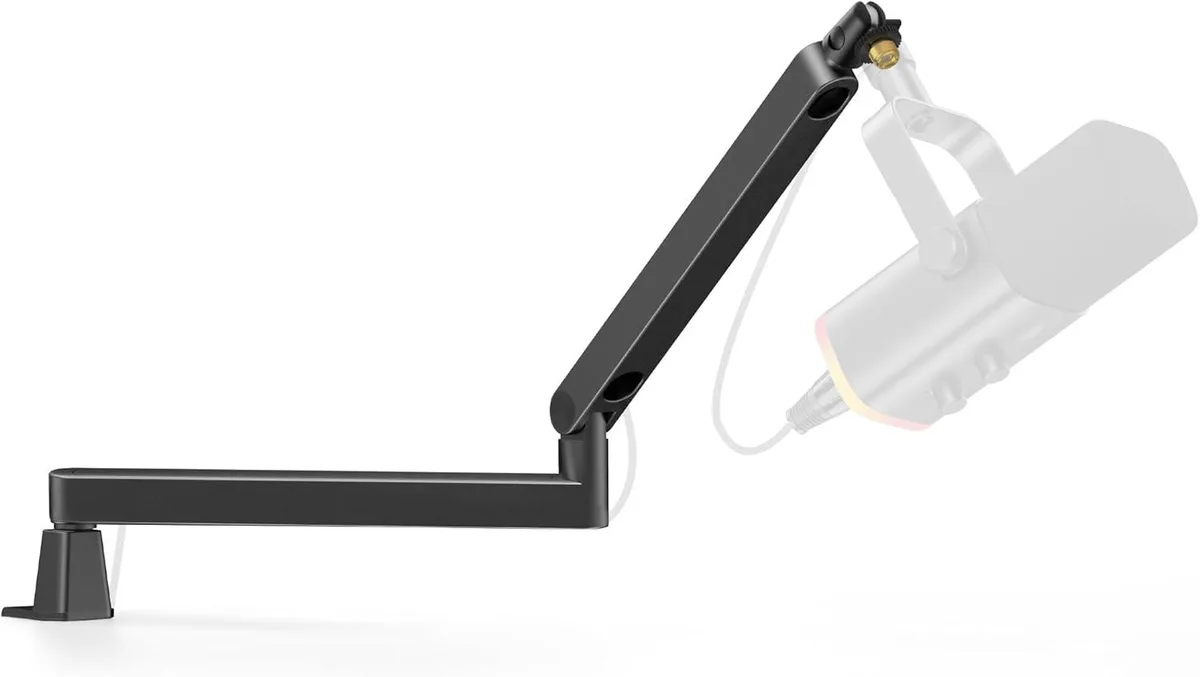 BFKK BFKK Microphone Boom Arm Low Profile Magnetic Cable Management Black — product photo