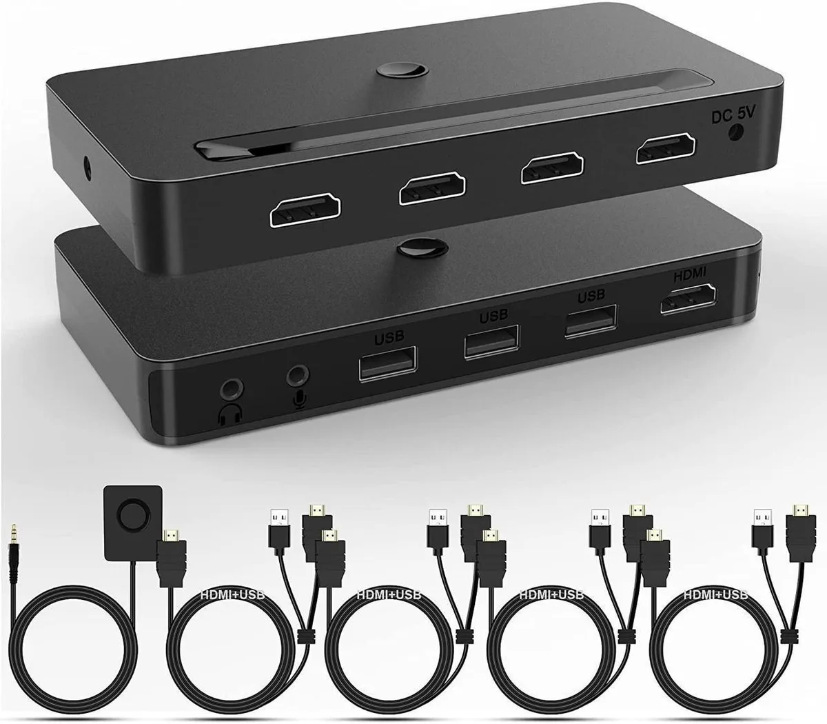 Vszerda Vszerda 4-Port HDMI KVM Switch 4K 60Hz 3 USB 2.0 — product photo