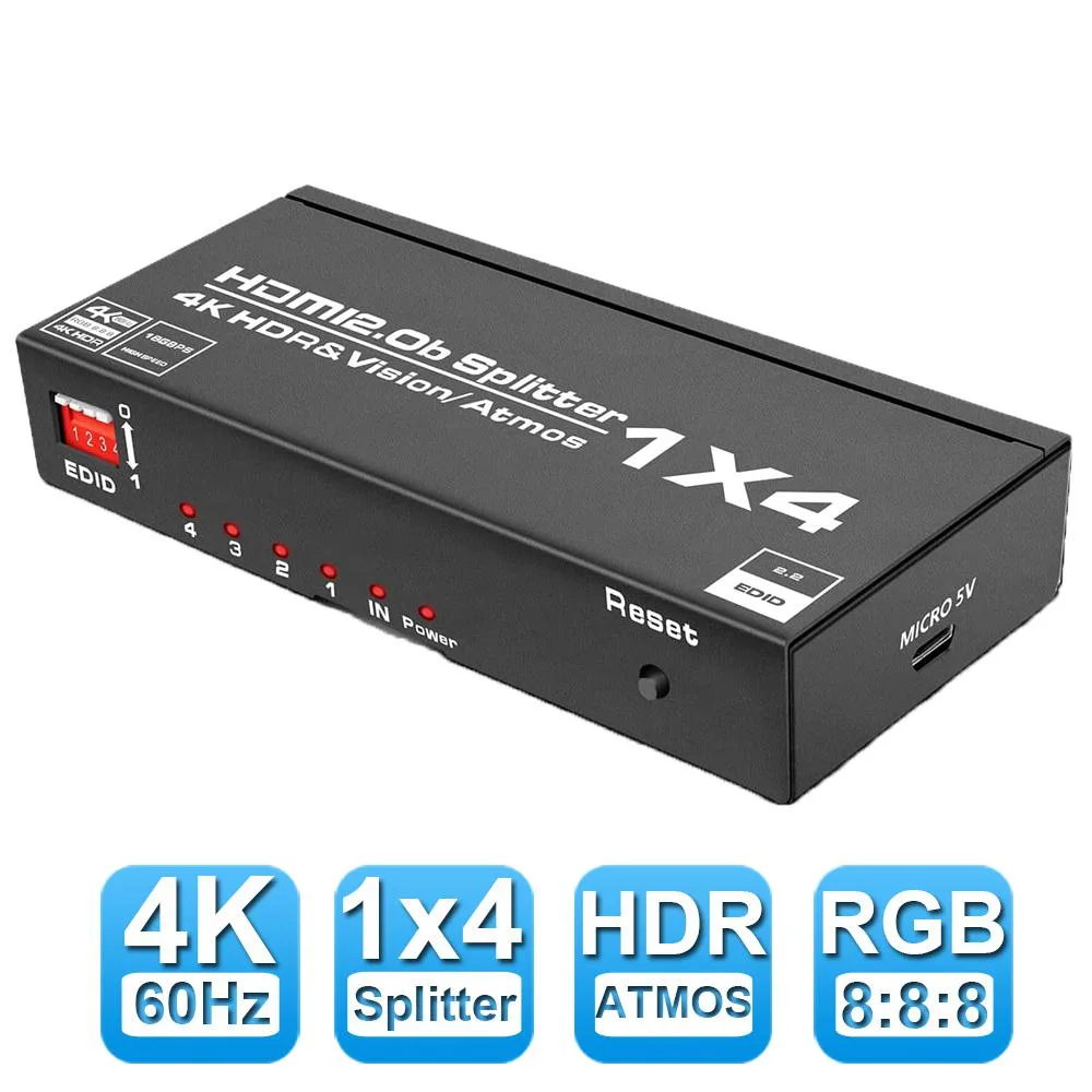 Jansicotek Jansicotek OZF3-1 1x4 HDMI Splitter 4K 60Hz — product photo