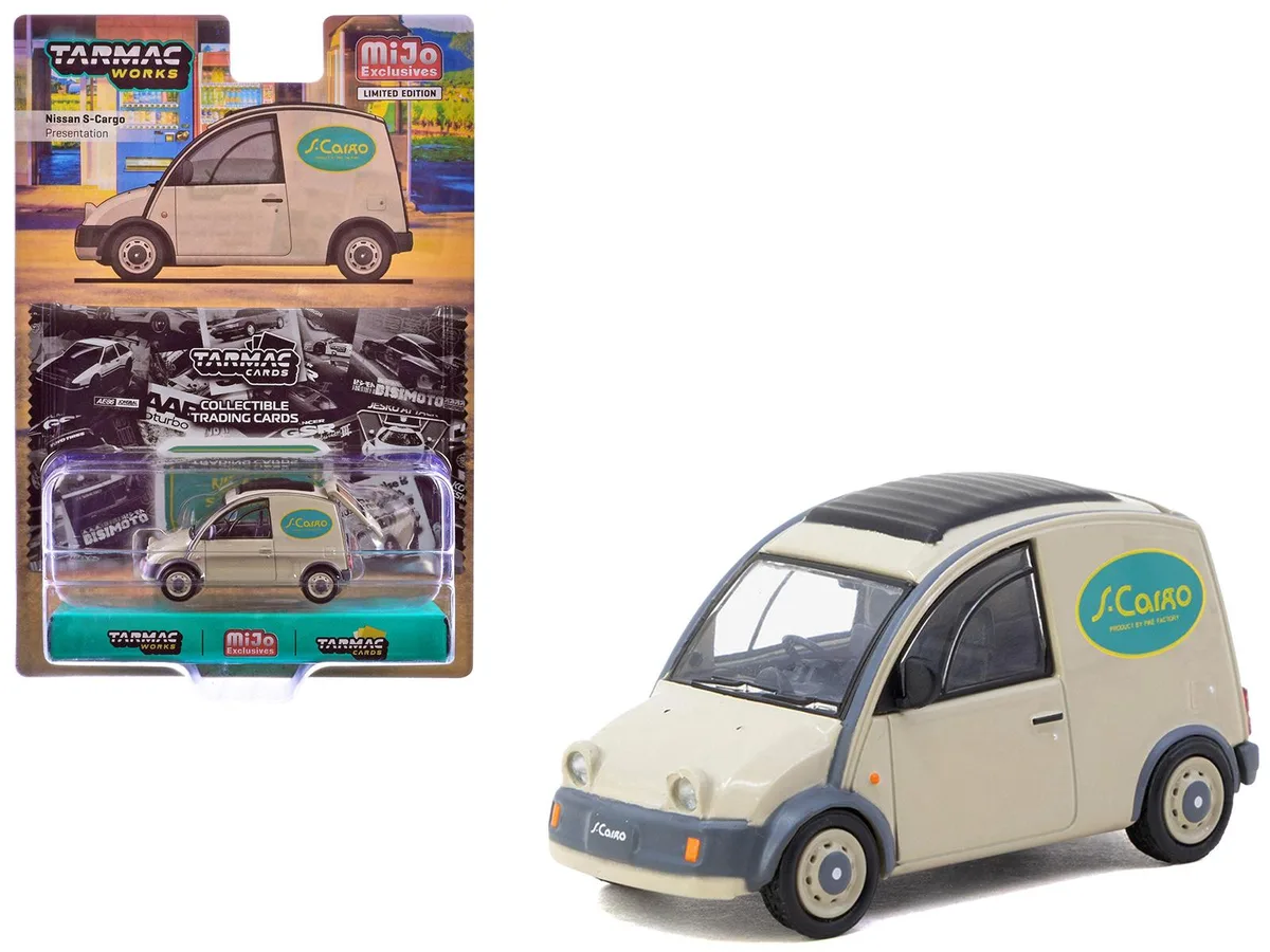 Tarmac Works Tarmac Works Nissan S-Cargo Van RHD Presentation Beige Global64 1/64 Diecast — product photo