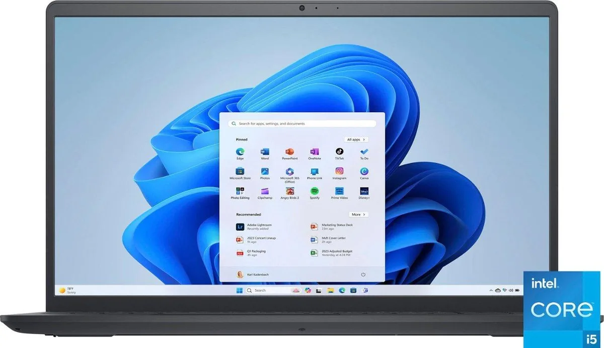 DELL DELL Inspiron 15 i3520-5124BLK-PUS laptop Core i5-1235U 8GB 512GB SSD 15.6" FHD touch Carbon Black — product photo