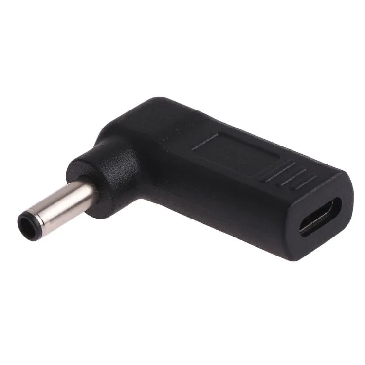 eForChina eForChina USB-C Female to 4.5 x 3.0mm Male Elbow Adapter (Black) — product photo
