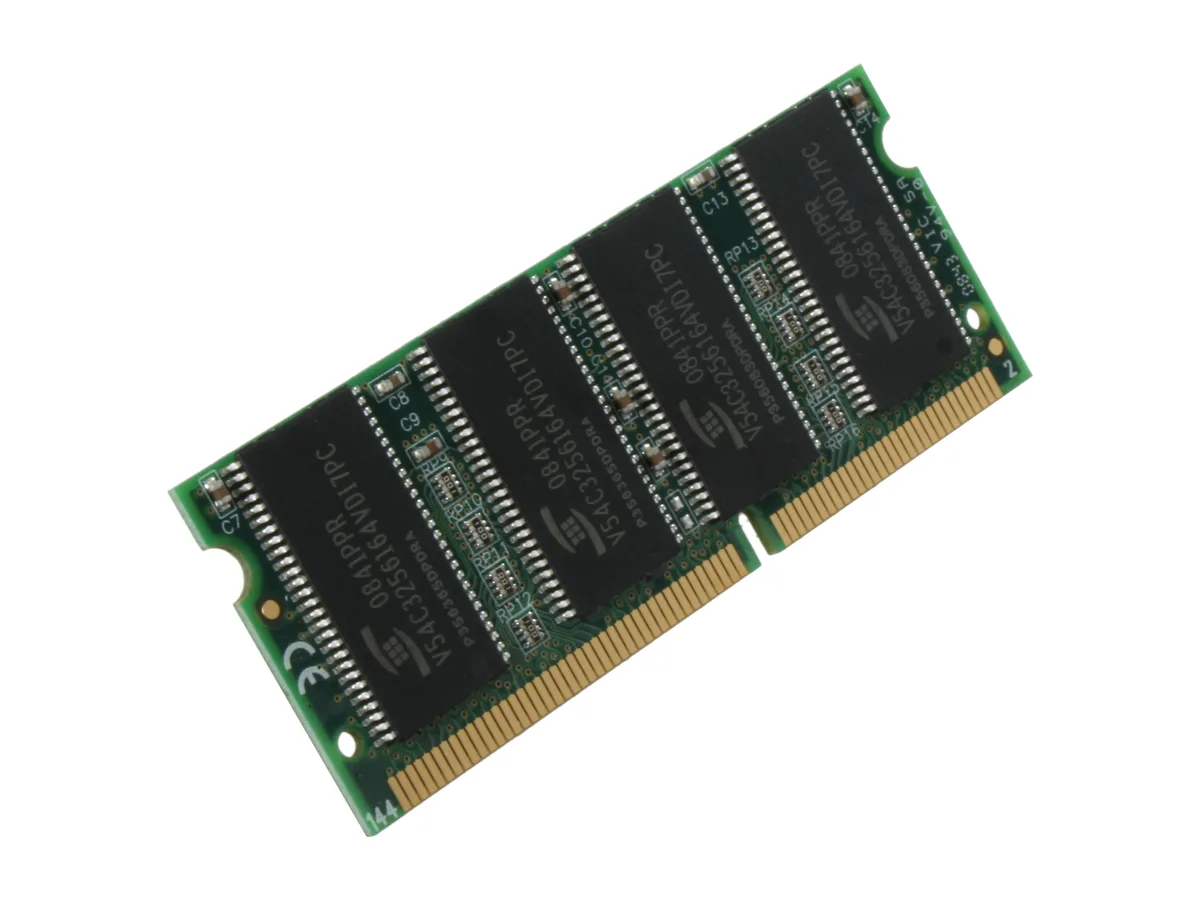 Kingston Technology Corp. Kingston Technology Corp. KVR133X64SC3/256 256MB 144-Pin SO-DIMM PC 133 laptop RAM — product photo