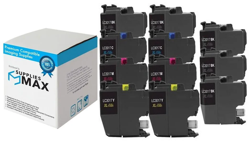 SuppliesMax SuppliesMax LC-3017-5BK2CMY High Yield Inkjet Combo Pack (5-BK/2-C/M/Y) — product photo