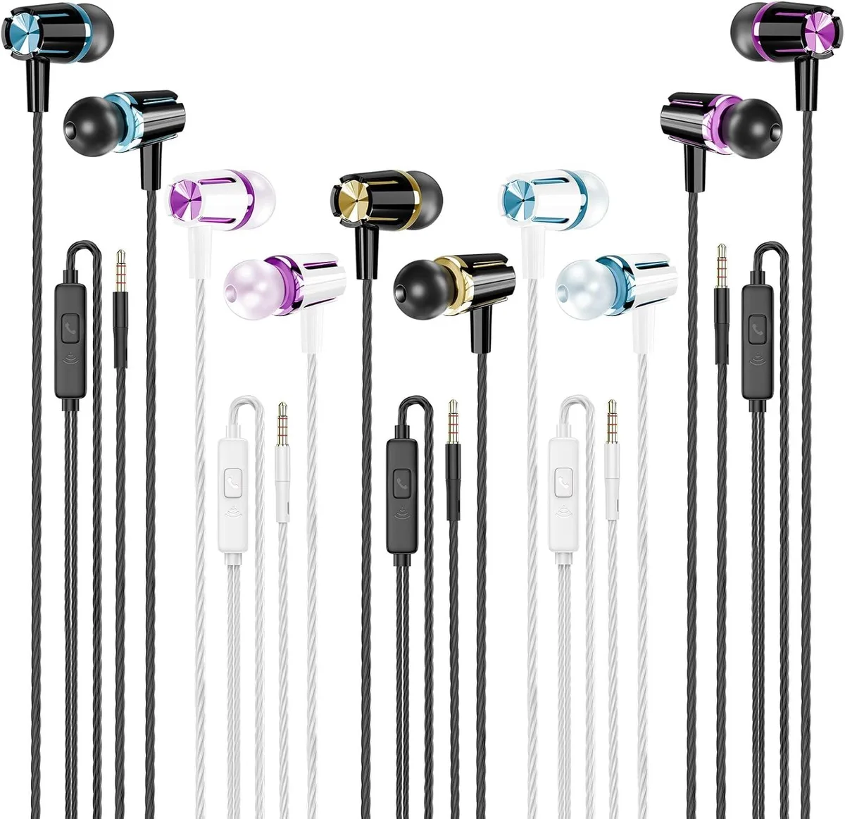 MAONO MAONO Wired Earbuds 5 Pack 3.5mm — product photo