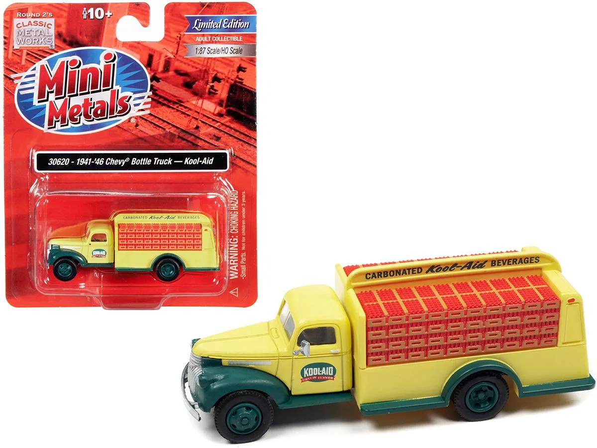 Classic Metal Works Classic Metal Works 1941-1946 Chevrolet Delivery Bottle Truck Kool-Aid 1/87 Scale Vehicle — product photo