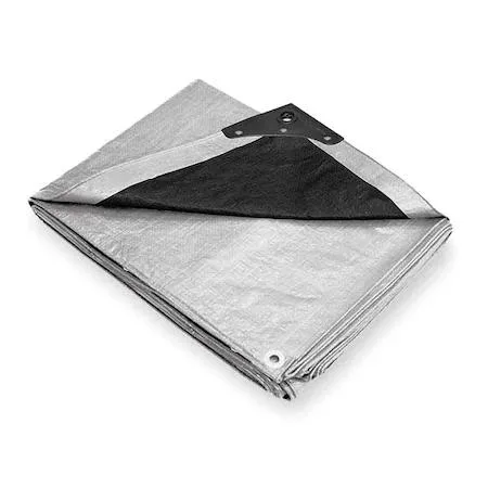 Value Brand Value Brand 16 x 20 ft 10.5 mil Polyethylene Tarp Silver/Black — product photo