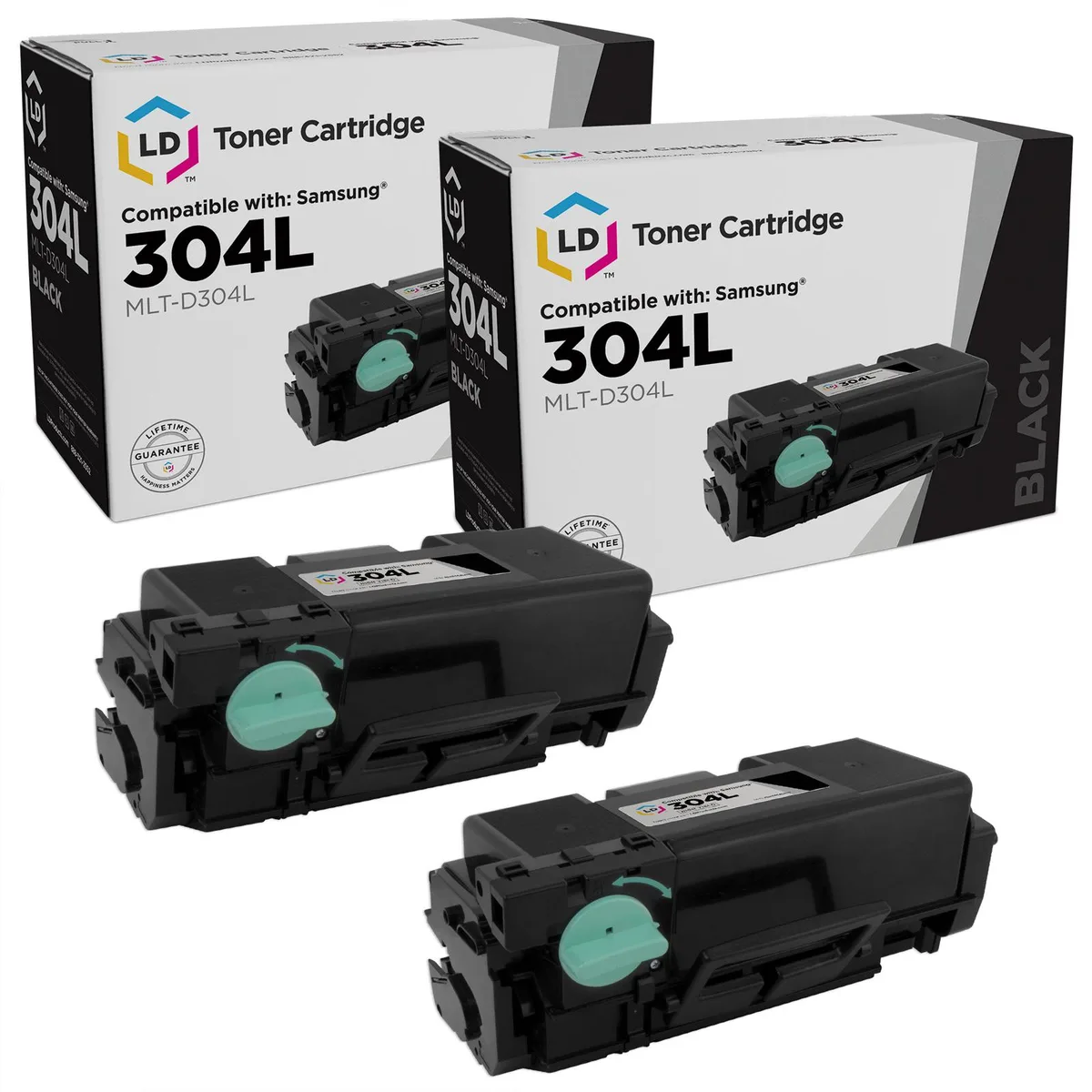 LD Products LD Products 304L High Yield Black Toner Cartridge 2-Pack 20000 Pages — product photo