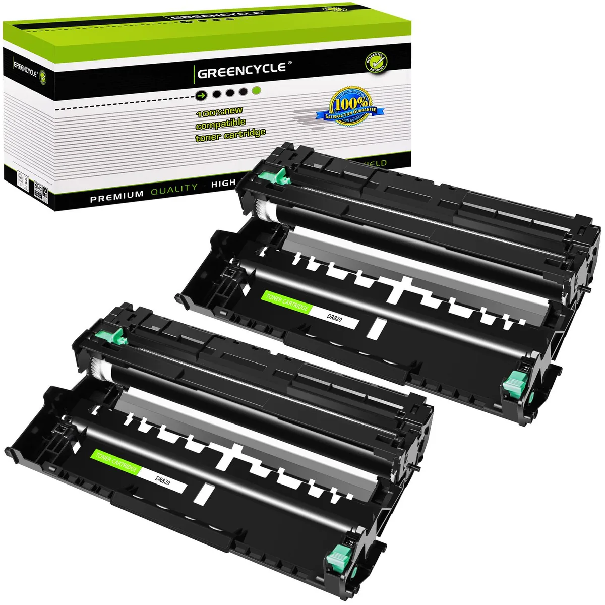GREENCYCLE GREENCYCLE DR820 drum unit 2 pack black 30000 pages — product photo