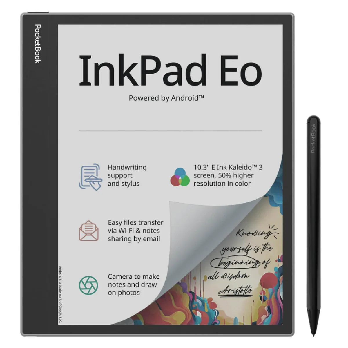 PocketBook International SA PocketBook InkPad Eo 10.3" 64GB Grey e-book accessory — product photo