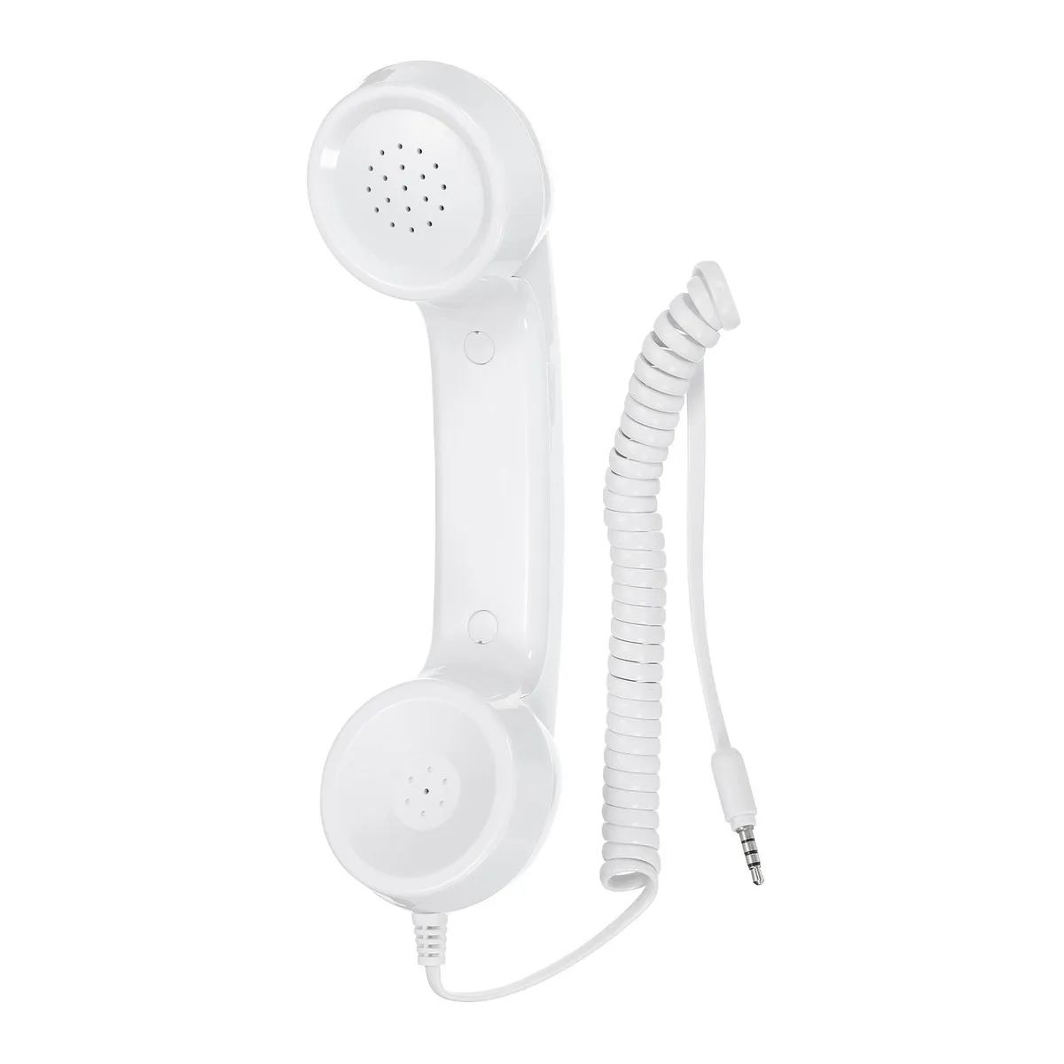 Unique-Bargains Unique-Bargains Retro Telephone Handset 3.5mm Smooth White 1M Cable — product photo