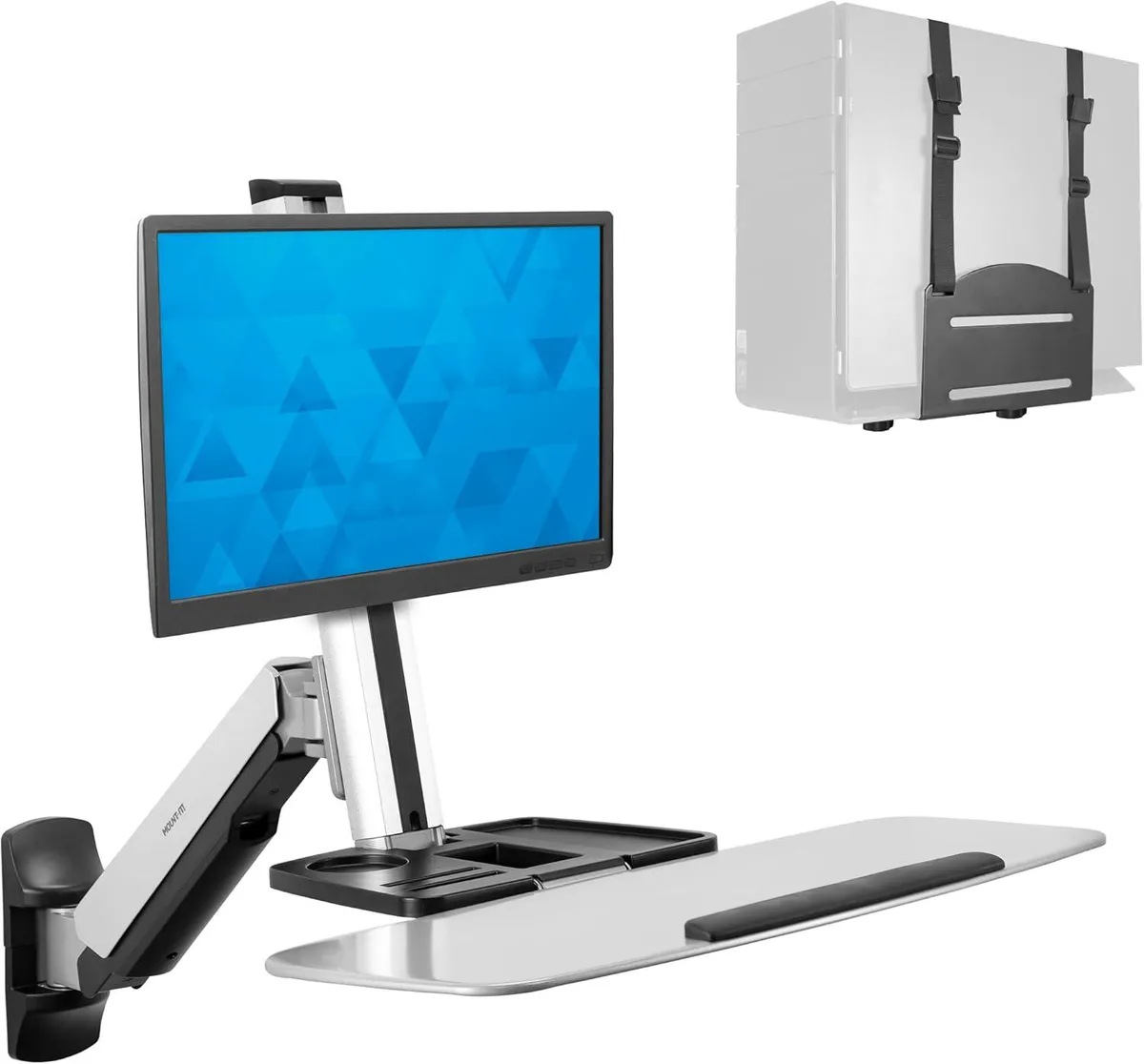 PISKEKAT PISKEKAT MI-7905 Wall Mount Sit-Stand Workstation 41in server rack — product photo