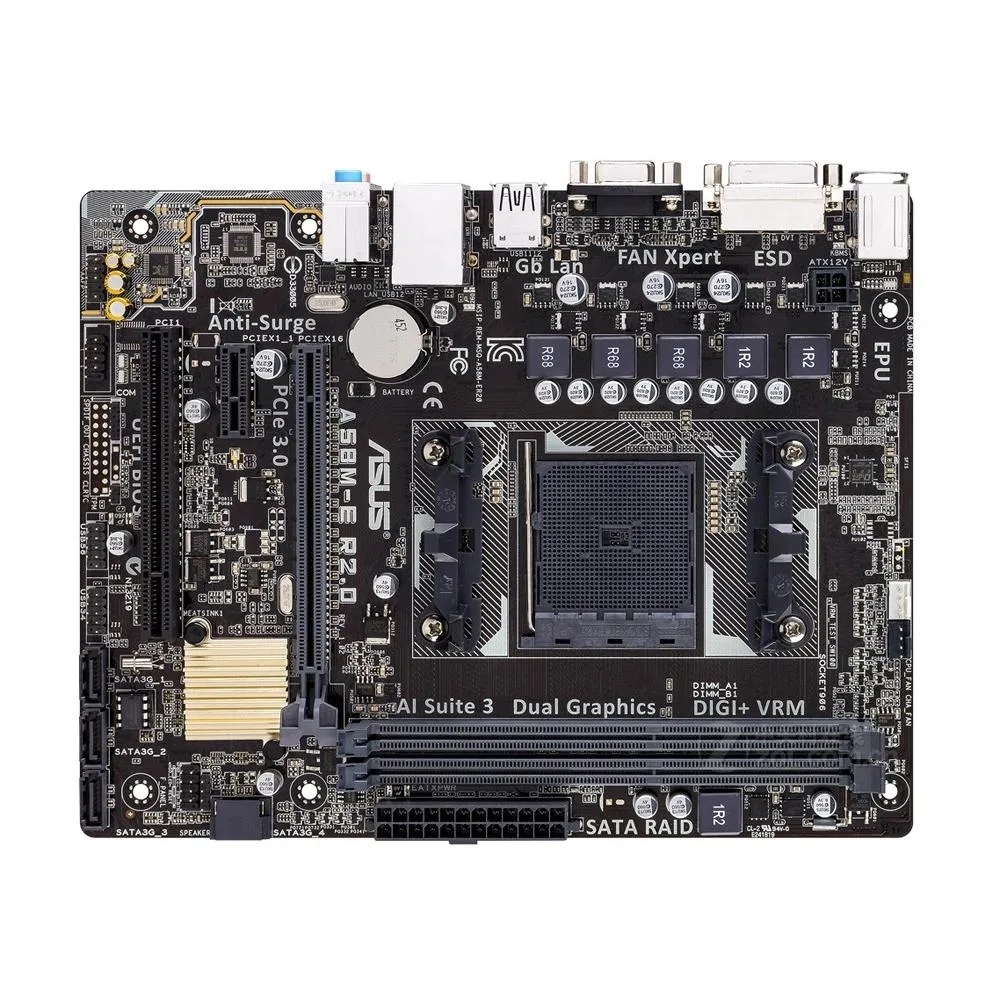 ASUS ASUS A58M-E R2.0 AMD A58 motherboard 32GB DDR3 Socket FM2/FM2+ — product photo
