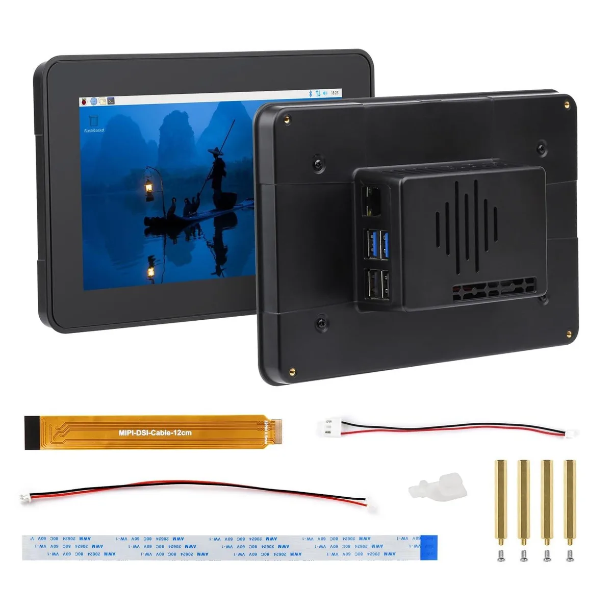 WaveShare WaveShare 7 inch DSI Capacitive Touch Display 1280x720 10 point with Protective Case — product photo