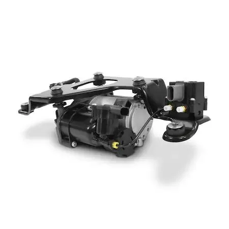 Unity air suspension compressor in metal cage frame
